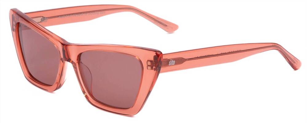 NEW SITO unisex - wonderland sunglasses in watermelon / rosewood